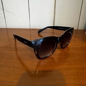 Quay Australia Black/Brown Gradient Cat Eye Sunglasses